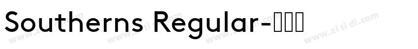 Southerns Regular字体转换